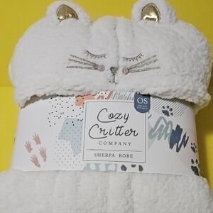 Cozy Critter White Sherpa Robe